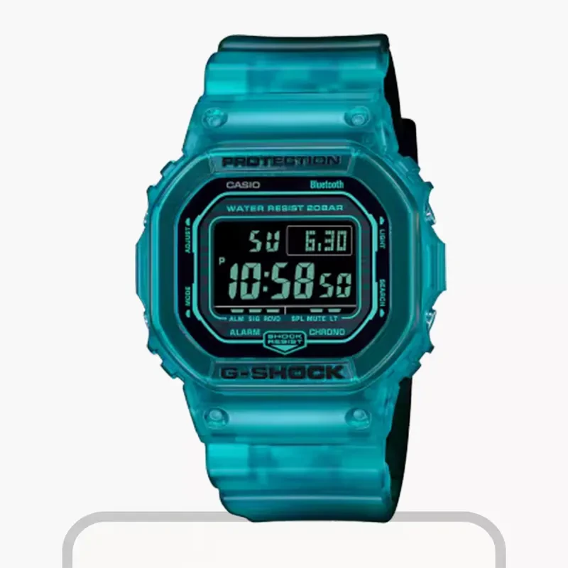 Casio G-Shock Digital Turquoise Dial Bluetooth® Men's Watch- DW-B5600G-2